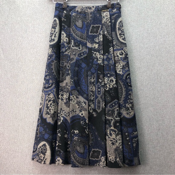 Geiger Women’s Multicolor Abstract Midi Skirt Size 36 - Picture 1 of 9